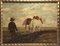 Tiller and Horses, Oil on Cardboard, Image 2