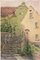 Escaleras Bernburg, Karl Arnold, 1942, Watercolor, Imagen 1