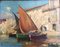 Ronda, Southern Port Sailboats, Oil on Wood 3