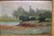 Moutier Moulier, Landscape with Lake, Oil & Wood 1