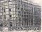 Bau von Hesse Bank, 1949, Tuschezeichnung 6