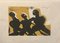 Robert Friend, 1929-1999, 3 Figures, Woodcut 1