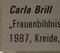 Carla Brill, Frauenbildnis, 1987, Craie 6
