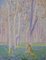 Bourgeois De Wohl, Bäume in Purpurrot Violett, 1914, Gemischte Medien 1