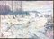 Paesaggio invernale, olio su tela, Immagine 3