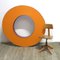 Large Orange Industrial Vintage Letter O, 1970s 2