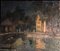 Gyula Fejes, 1895-1956, Bridge with People, Oil on Canvas, Image 1