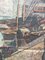 Phlutis Prister, Ship Dock Workers, 1969, óleo sobre lienzo, Imagen 7
