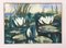 Ninfee, indistinta Illegible Framed Watercolor at Vonderbank, Immagine 2