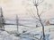 Frozen Winter River, Watercolor, 1943, Image 5