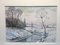 Frozen Winter River, Aquarelle, 1943 3