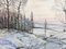 Frozen Winter River, Aquarelle, 1943 1