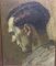 Josef Friedhofen, Profile Of Man, 1930, Oil on Canvas 3