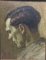 Josef Friedhofen, Profile Of Man, 1930, Oil on Canvas, Image 1