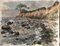 Reinhold Liebe, Cliff Bridge, 1980, Aquarell 1