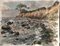Reinhold Liebe, Cliff Bridge, 1980, Watercolor 1