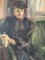 Heymo Bach, Lady With Hat, 1949, Oil on Canvas 6