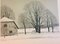 Reinhold Ljunggren, 1920-2006, Winter Landscape, Lithograph, Imagen 2