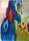 Jung In Kim, Abstrakte Farbe 5, 1996, Acryl auf Papier 1