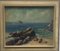 Unknown, Biarritz Beach Scene, 1947, Oil on Panel, Image 2