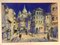 Scena di strada di Parigi, acquerello, anni '60, Immagine 4