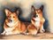 Lournau Pembroke, Welsh Corgi, 1994, Pastel 4