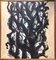 Hans Peder, Waves in Black Green, 1955, Oil Painting, Immagine 1