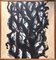 Hans Peder, Waves in Black Green, 1955, Peinture à l'Huile 1