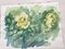 Zach Thomas, Yellow Roses, 1922, Watercolor 2