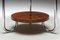 Art Deco Rosewood Occasional Table with Thick Etched Glass Top, 1930s 7