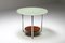 Art Deco Rosewood Occasional Table with Thick Etched Glass Top, 1930s 2