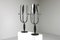 Brutalist Candleholders with Mirror, 1970s, Set of 2 2