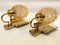 Bubbles Wall Lamps with Golden Reflectors, 1970s, Set of 2 3