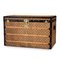 Antique 20th Century French Woven Canvas Trunk by Louis Vuitton, Image 1