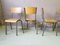 Chaises de Salon Industrielles, 1950s, Set de 4 2