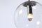 Large Glass Bubble Globe Pendant Lights, 1960s, Set of 2 8