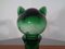 Italian Green Glass Cat Decanter with Stopper from Empoli, 1960s 24