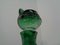 Decantador Cat italiano en verde de vidrio con tapón de Empoli, años 60, Imagen 21