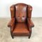 Vintage Sheep Leather Wingback Armchair by Lounge Atelier 9