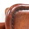 Vintage Sheep Leather Wingback Armchair by Lounge Atelier 7