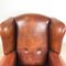 Vintage Sheep Leather Wingback Armchair by Lounge Atelier 10