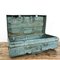 Vintage Industrial Metal Trunk Light Blue 8