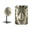 Escultura de cabeza belga en forma de león de terracota, Imagen 2