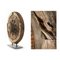 Antique Wooden Wheel on Iron Foot, Image 2