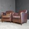 Vintage Dark Brown Leather Armchair 2