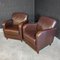 Vintage Dark Brown Leather Armchair 3