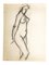 Jacques Arland, Nude, Drawing In Pencil, 1920, Image 2