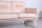 Weißlackiertes 3-Sitzer Sofa aus Holz, 1970er 7