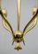 Art Deco Brass Ceiling Lamp by Guglielmo Ulrich, 1940s, Image 9