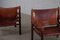 Vintage Sirocco Safari Stühle von Arne Norell für Arne Norell AB, 1960er, 2er Set 2